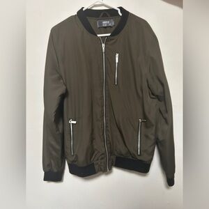 Urban Outfitters Olive Bomber Jacket